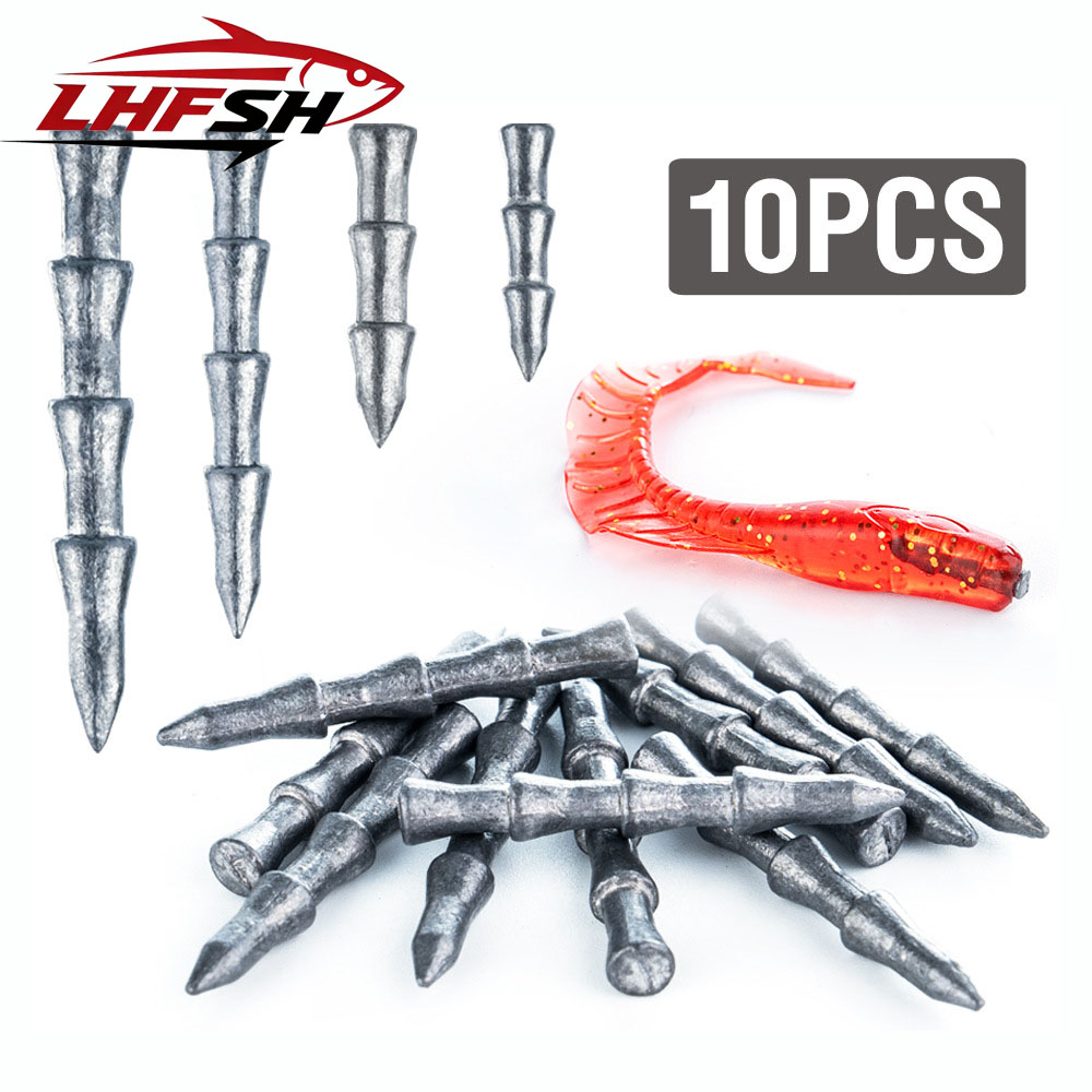Bass Fishing Lure - LHFSH 10Pcs Nail weights Sinkers Worm