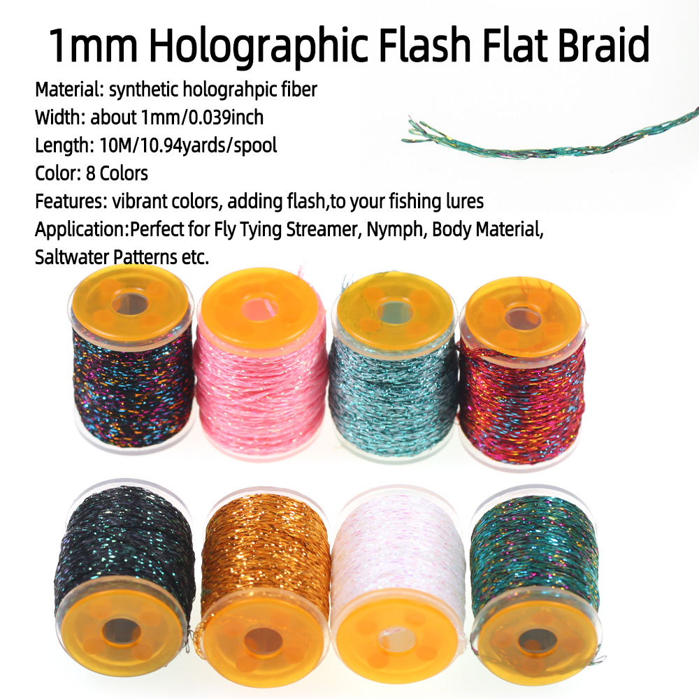 10m/Spool 1mm Holographic Flas - Fishing Equipment Bundle ulasan dan harga