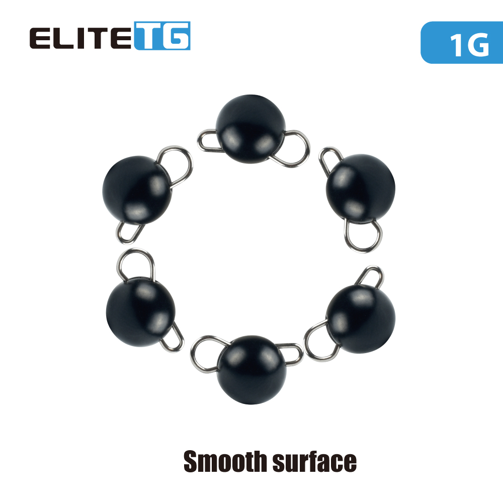 Elite TG 10Pcs Black Cheburash - Tungsten Sinkers ulasan dan harga