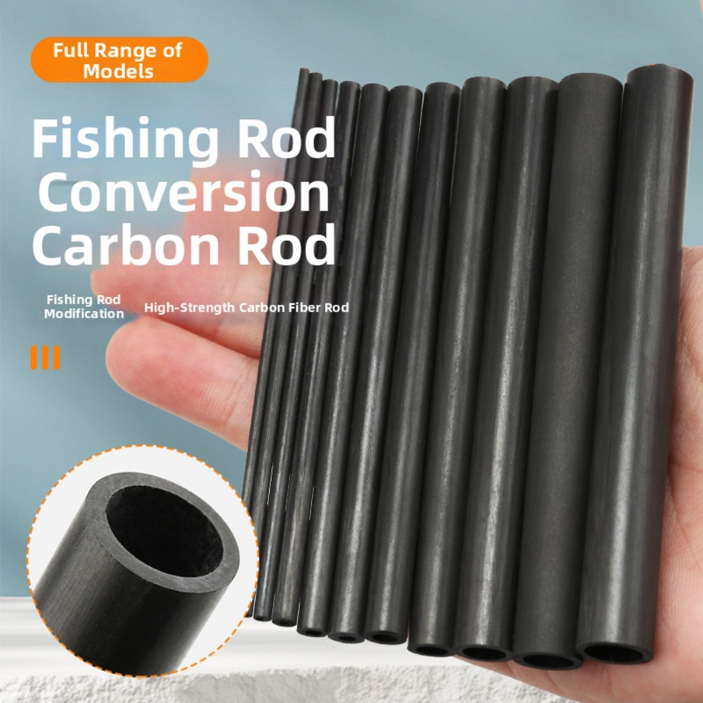 10cm Black Hollow Carbon Fiber - Carbon Fishing Rod ulasan dan harga