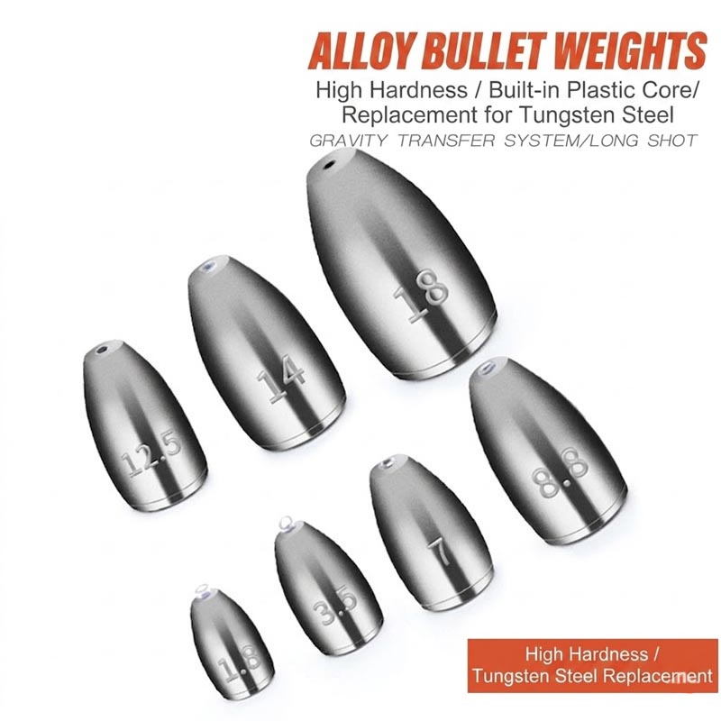 Lead-Free Alloy Bullet Weights - Tungsten Sinkers ulasan dan harga