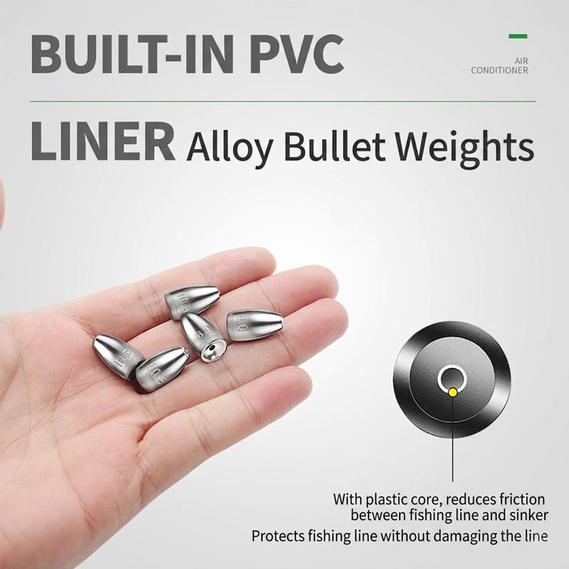 Lead-Free Alloy Bullet Weights - Tungsten Sinkers ulasan dan harga