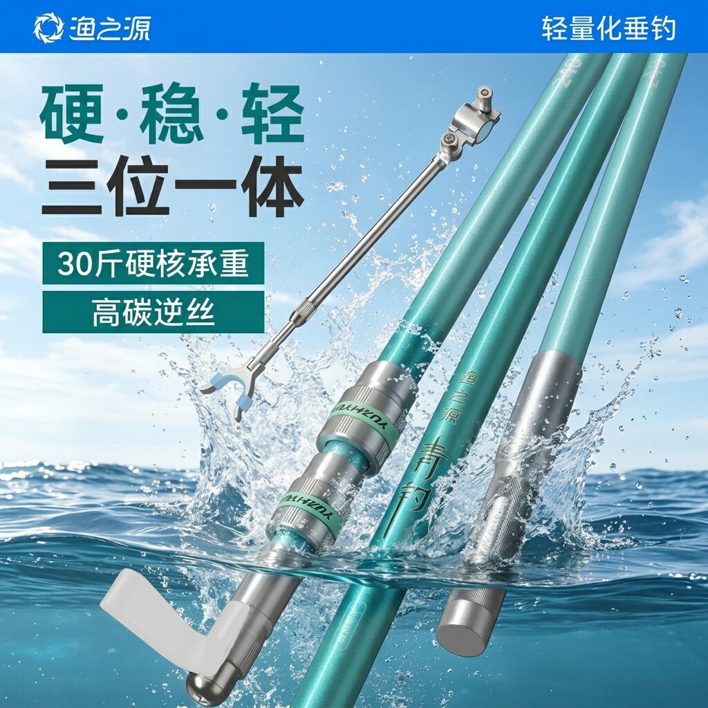 YUZHIYUAN New 1.8m-3.0m Turret - Carbon Fishing Rod ulasan dan harga