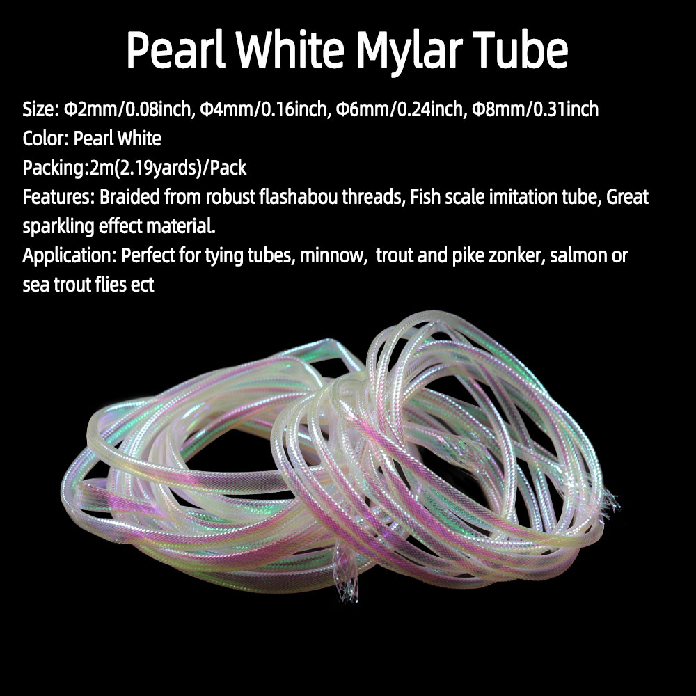 4/8m Braided Pearl White Mylar - Fishing Equipment Bundle ulasan dan harga