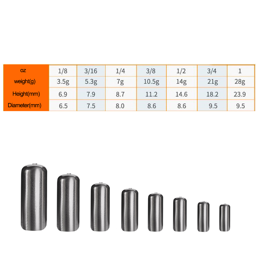 Tungsten Barrel Weights 3.5g5g - Tungsten Sinkers ulasan dan harga