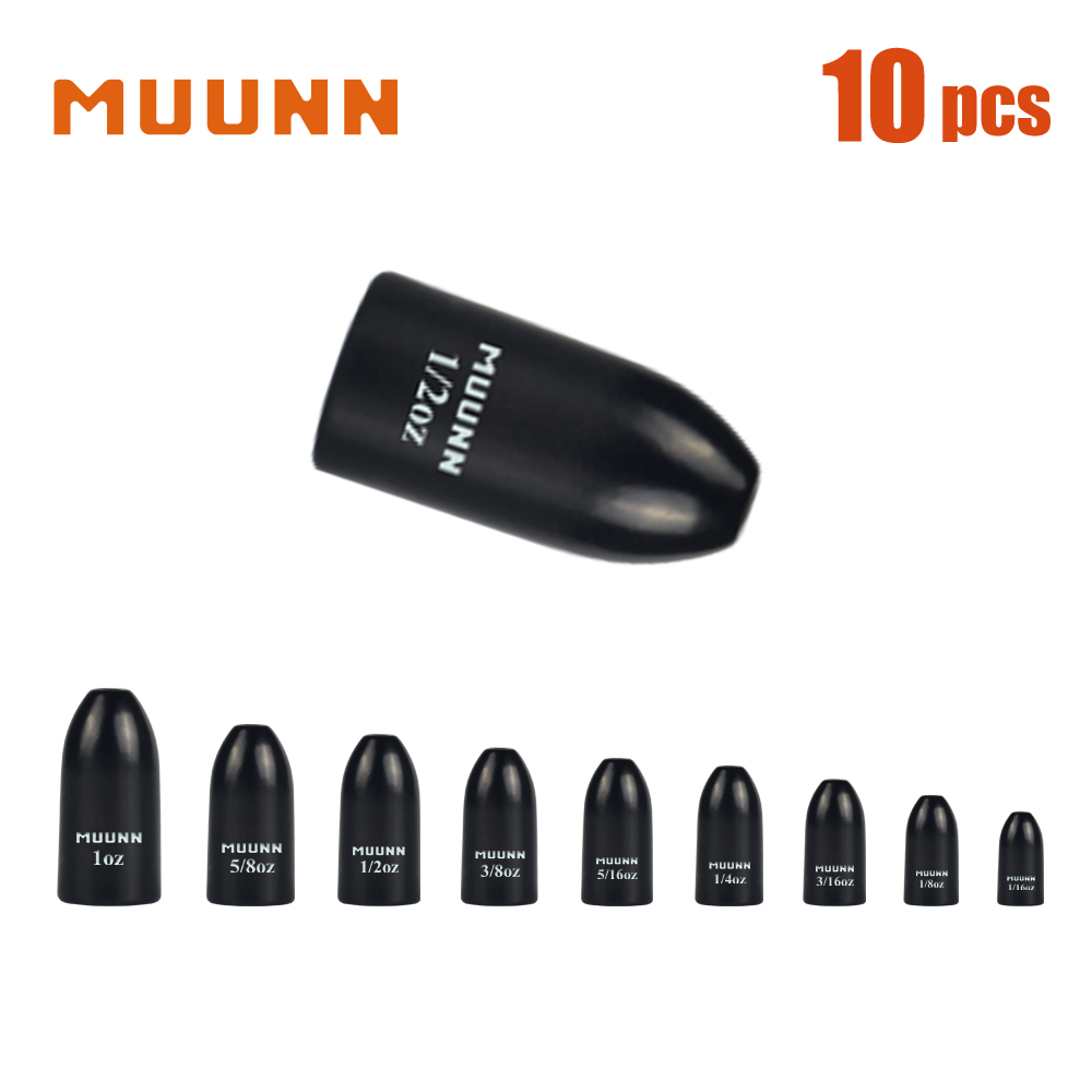 MUUNN 10pcs Worm Weights More  - Tungsten Sinkers ulasan dan harga